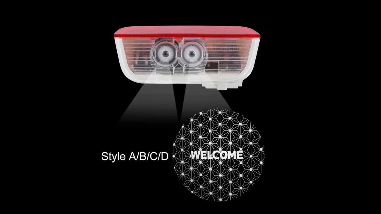 Dynamic Porsche Door Lights with Dual-Lens Welcome Animation